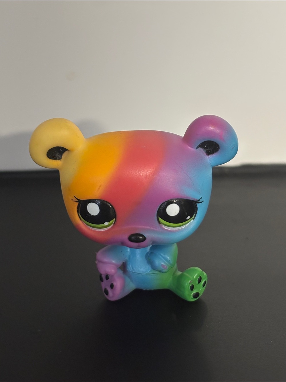 Authentic Littlest Pet Shop #2584 Rainbow Panda Bear Blind Bag RARE LPS